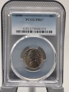 1950 Proof Jefferson Nickel PCGS PR67 Certified 5c  - Picture 1 of 7