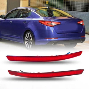 Luces reflectoras LED de parachoques trasero con lente roja 40-SMD para Kia Optima K5 2011-2013 - Imagen 1 de 8