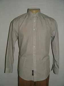 NEW WT JOS A BANK TRAVELERS DRESS SHIRT SIZE 16 34 GRAY STRIPED #445 - Picture 1 of 4