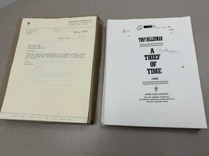 Tony Hillerman A THIEF OF TIME Original MANUSCRIPT Signed 1988 Harper & Row - Picture 1 of 11
