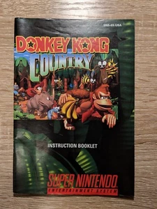 Donkey Kong Country (Super Nintendo SNES 1994) - INSTRUCTION MANUAL ONLY - Picture 1 of 1