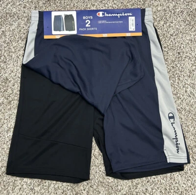 NEW CHAMPION Boys Basketball SHORTS 8” Inseam 2-PACK sz 18 /20   (A7) - Image 1 of 4