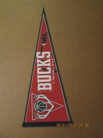 NBA Milwaukee Bucks Vintage Circa 2012 Team Logo Basketball Pennant Cover