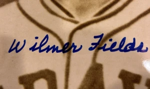 AUTOGRAPHED 8x10 Baseball RARE Negro League by WILMER FIELDS GRAYS JSA Certified - Picture 1 of 2