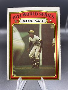 ⚾️ 1972 Topps # 226 Roberto Clemente Game 4 1971 World Series Card Pirates