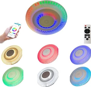 Plafoniera Da Soffitto LED RGB 72W Luci Multicolor Cassa Bluetooth e Telecomando - Foto 1 di 9