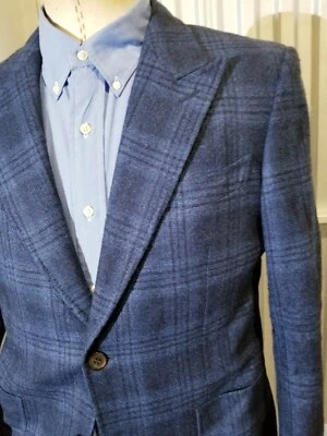 52 42R SUITSUPPLY Glen check Patch Pocket Peak surgeon sport Blazer Jacket - Image 1 of 4