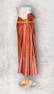 Sell by Yard Brocade Thai Traditional Style Artificial Silk Fabric - Picture 1 of 8