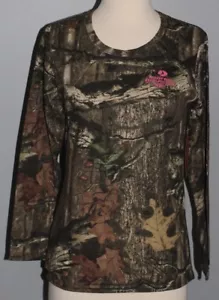 NUOVA camicia mimetica in rovere muschiato a maniche lunghe infinite taglie S M L XL 2XL donna - Foto 1 di 3