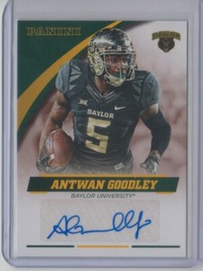 2016 Panini Collegiate Baylor Autograph Antwan Goodley Auto - Flat S/H