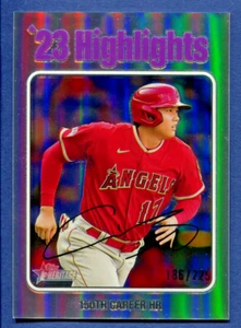 2024 Topps Heritage High Number Shohei Ohtani '23 Highlights argento cromato /225 - Foto 1 di 2
