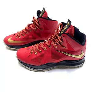 Rare Nike oro e rosso LeBron 10s 542244-168 taglia 12 - Foto 1 di 11