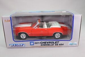 LG316 WELLY Collection 2089W 1/24 1:24 Voiture Chevrolet Chevelle SS 454 1971