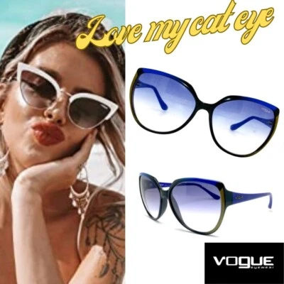 Gafas de sol VOGUE VO 2668-S 1924/19 para mujer - ojo de gato - azul - edición limitada Foto 1 de 4