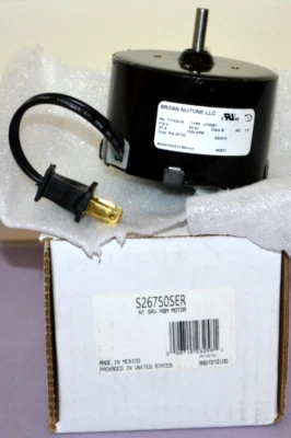 Genuine Broan Nutone S-26750SER Exhaust Vent Fan Motor 115V 1550 RPM 67A --- New