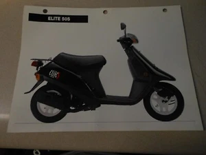 Honda Factory Specification Features & Benefits Chart Brochure 1995 Elite 50S - Picture 1 of 2