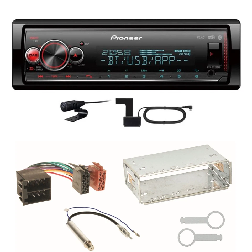 Pioneer MVH-S520DAB USB Digitalradio Einbauset für Seat Ibiza 6L Arosa Cordoba - Bild 1 von 1