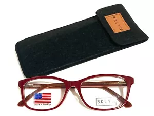 NUEVO ESTUCHE GAFAS BROOKLYN BKLYN GREENWOOD BURGOÑA AUTÉNTICAS 53-16-140 - Imagen 1 de 6
