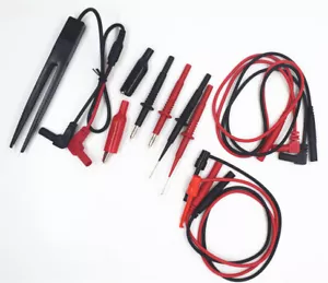 AIdetek multimeter test leads tipped Test Kit with SMD Tweezer test Lead T20172 - Picture 1 of 12