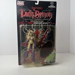 Figura de acción Moore 1997 Lady Demon Chaos Comics Brilla en la oscuridad Brian Pulido - Imagen 1 de 5