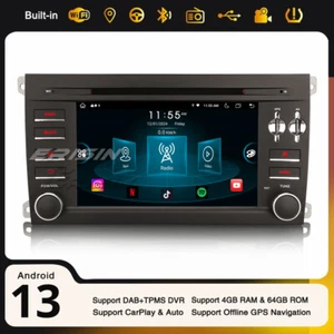 8-Core 7" IPS DAB+ Carplay 4G Android 14 Autoradio DVD GPS Navi Porsche Cayenne - Imagen 1 de 24