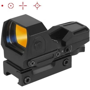 1X22X33 4 Reticle Red Dot Reflex Sight Optics Rifle Scope with 11/20mm Rail - Picture 1 of 11