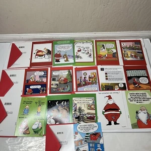 16 Nobleworks Cartoon Funny Holiday Humor Greetings Christmas Cards - Picture 1 of 19