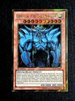 🔥YUGIOH • OBELISK THE TORMENTOR • SECRET RARE • 1st • PGLD-EN030 • NM 🔥 - Image 1 of 4