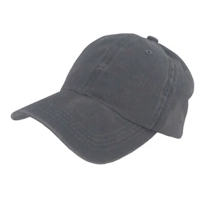 BSTC 6-Panel Baseball Cap, Distressed Cotton, Grey - Picture 1 of 3