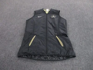Vanderbilt Commodores Vest Jacket Adult XL Black Nike Football Swoosh Womens - Picture 1 of 11