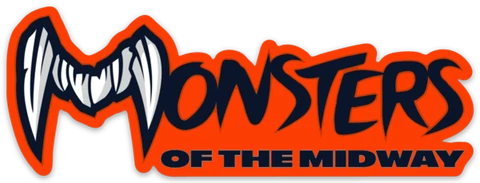 Chicago Bears "MONSTERS OF THE MIDWAY" Fanged Teeth Logo Type Die-Cut MAGNET Cover