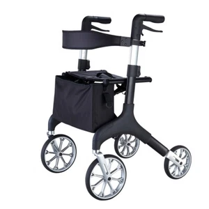 Rollator JAZZ faltbar Aluminiumgestell - Nylontasche - mit Rückenlehne - DMEone - Bild 1 von 9