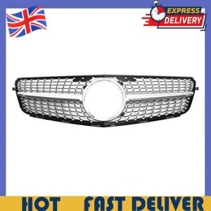 For Mercedes C-class W204 S204 C204 Grill Amg Silver Chrome Diamond 2008-2014 UK - Picture 1 of 4