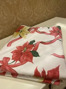 Mirabello Italia Mantel Algodón Navidad Vacaciones Poinsettia 63 x 90 - Imagen 1 de 4