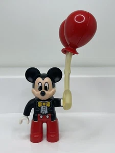 LEGO Duplo Disney Mickey Mouse with Red Balloons Figure Birthday Parade Loose - Picture 1 of 5