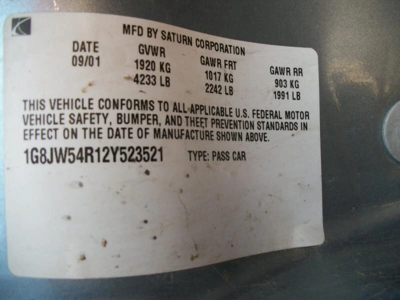 Conjunto de filtro de aire usado se adapta a: Saturn L SERIES 2002 3,0 L VIN R octavo dígito grado Foto 1 de 4