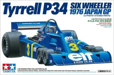 TAMIYA 1/20 Grand Prix n.58 Tyrrell P34 SIX WHEELER 1976 JAPAN GP 20058 JP81 - Immagine 1 di 4