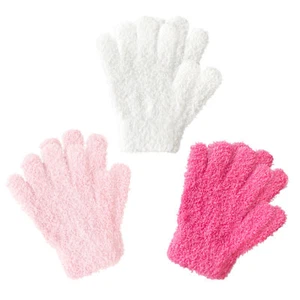 Evridwear Kids Warm Winter Gloves,Full Finger,Fluffy Stripe Mitten for Boy &Girl - Picture 1 of 41