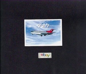 NORTHWEST AIRLINES BOEING 727-200 PILOT CARD SAMMLERKARTE BOWLINGSCHUH LACKIERUNG - Bild 1 von 2