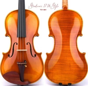 T31+ Excelente Violín Maestro Stradivari 1716 Copia 4/4 Mejor Madera Europea Tono Rico - Imagen 1 de 12