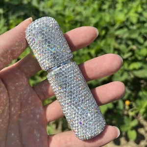 Atomizador de perfume de cristal brillante de 10 ml botella recargable spray de viaje de diamante - Imagen 1 de 13