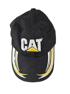 Casquette chapeau chenille chat vintage homme taille réglable noir jaune blanc camionneur défauts - Photo 1/13