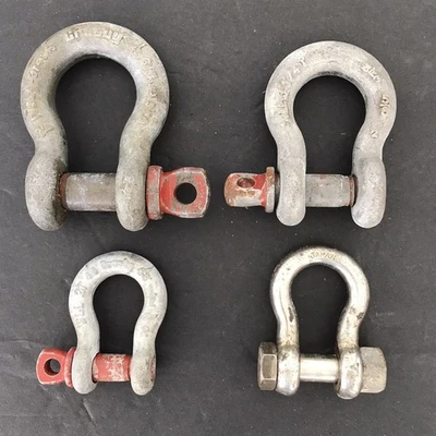 Lot of 4 Crosby Screw Pin Anchor Shackle 2 Ton WLL4-3/4 - Image 1 of 4