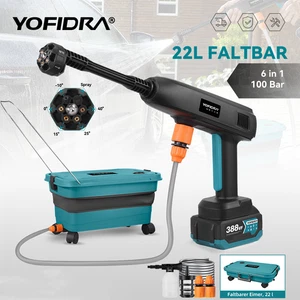 YOFIDRA® Akku Hochdruckreiniger Gartenhaustier Outdoor Autoreinigungswerkzeug - Bild 1 von 26