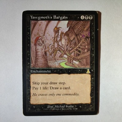 MTG Yawgmoth's Bargain, Urza's Destiny! Played  - Image 1 of 2