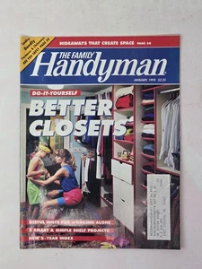 Family Handyman Magazine January 1992 – DIY Better Closets, Shelf Projects - Bild 1 von 1