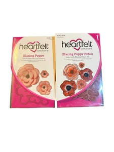 Heartfelt creations Blazing Poppy Petals Cling Stamp Blazing Poppy Die Set - Bild 1 von 2