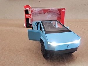 Rare Turquoise Tesla Cybertruck 1:32 Xinhaodi Diecast Sound Light Model Car - Picture 1 of 14