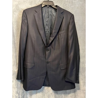 Blazer Ermenegildo Zegna Trofeo Lana Seda 54L Hecho en Suiza Azul Marino Espiga Chaqueta Foto 1 de 4
