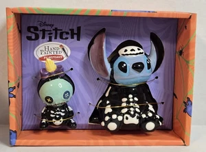 Disney Stitch and Scrump Halloween Skelett Keramik Salz und Pfefferstreuer - NEU - Bild 1 von 5